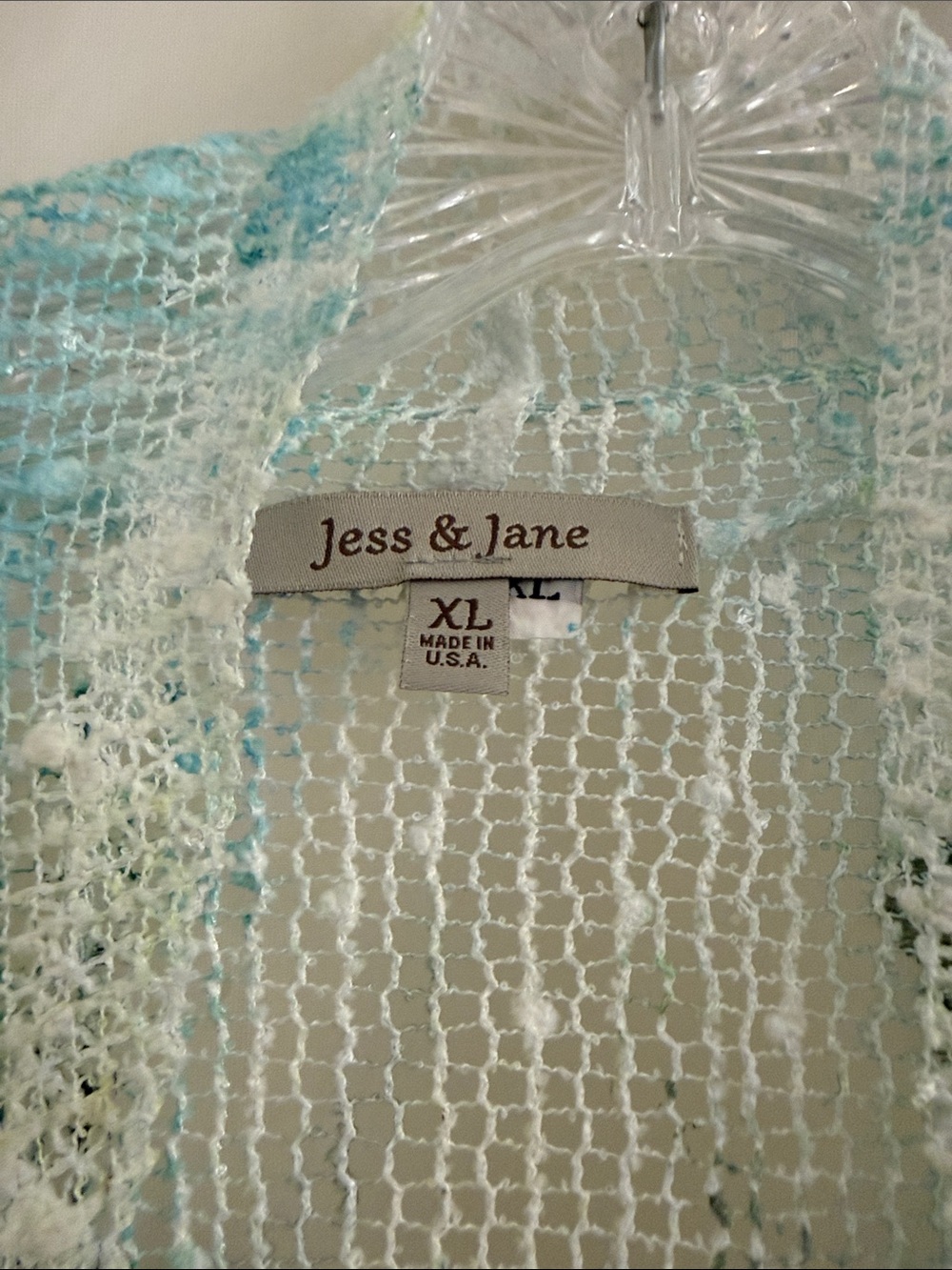 Jess & Jane Multicolor Open-Front Lightweight Knit Tunic Cardigan - Picture 2 of 3